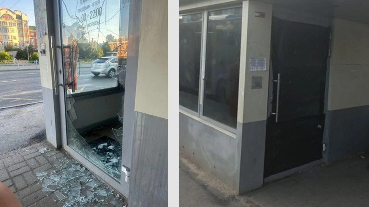 Разбитую остановку у первой аптеки починили и поменяли стекло