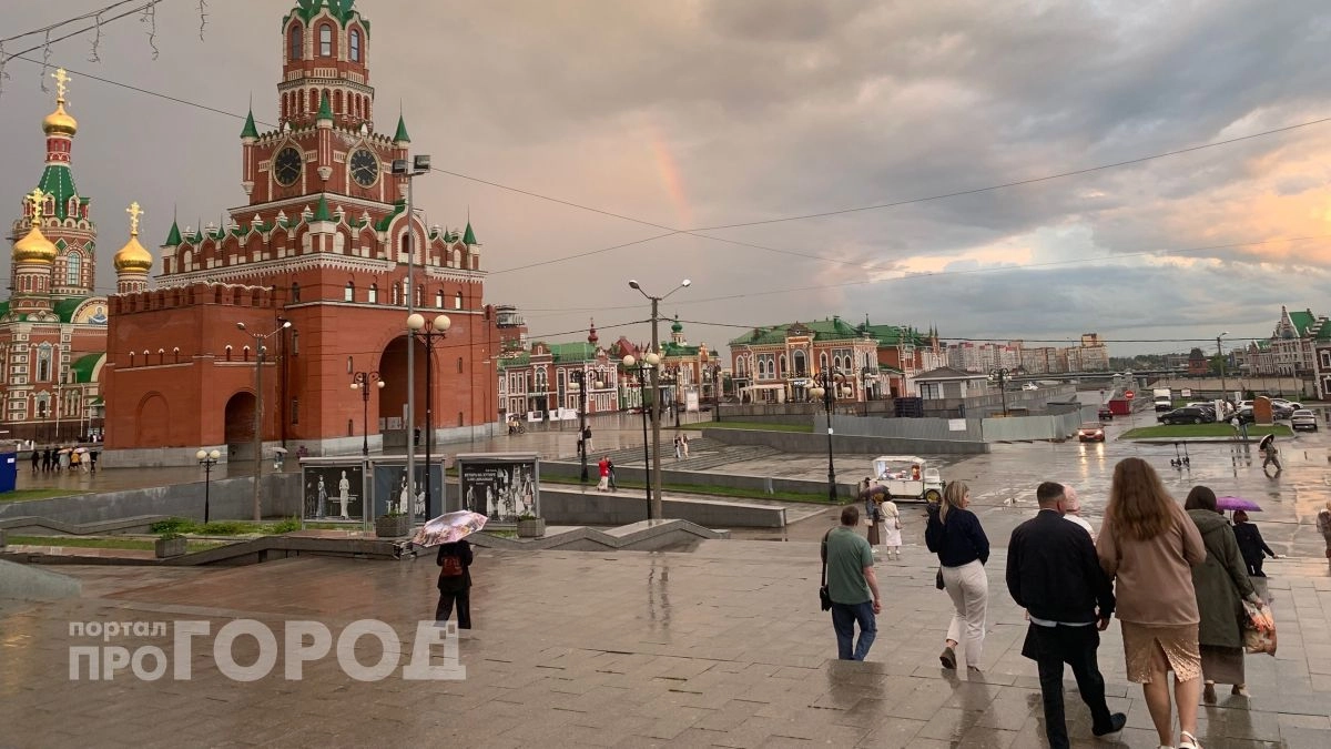 Непогода идет на Марий Эл: ливни, грозы, буря