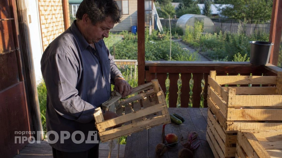 Набрала по знакомым старые ящики от овощей и сделала стильный пуф на дачу: показываю как
