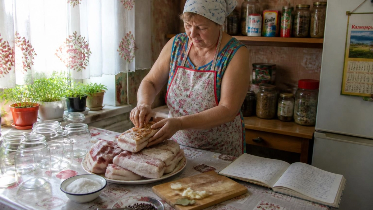 Сало, которое тает во рту: сделала „фальшивое“ копчение с чаем — теперь это хит семейных ужинов