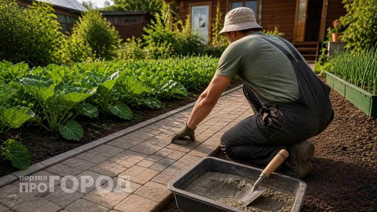 Про покупную плитку на даче и думать забыл: беру цемент и пачку лотков - служит годами
