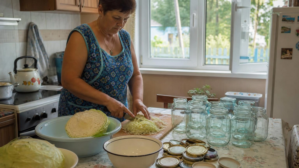 Засолила капусту по-старинному рецепту: без сахара и уксуса, а хрустит так, что соседи просят поделиться