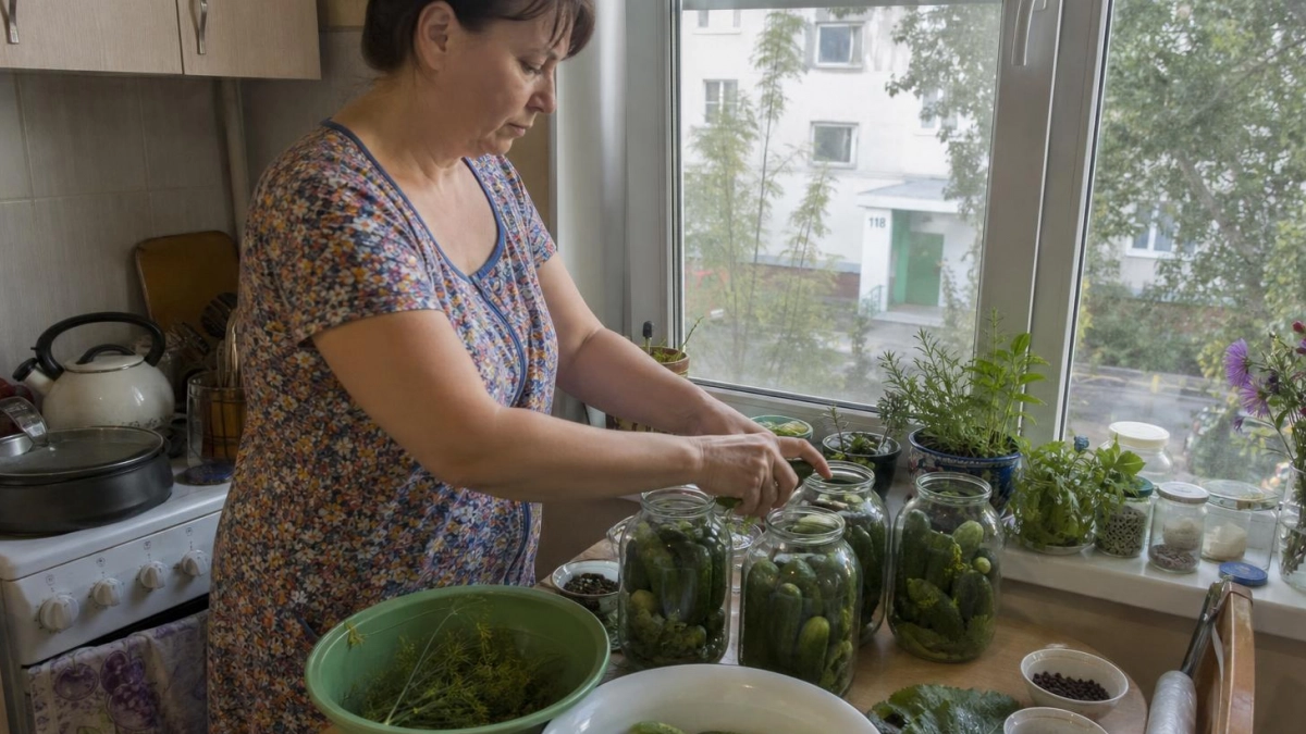 Хрустящие огурчики по-армянски: готовлю в ароматном маринаде — банки улетают за один присест