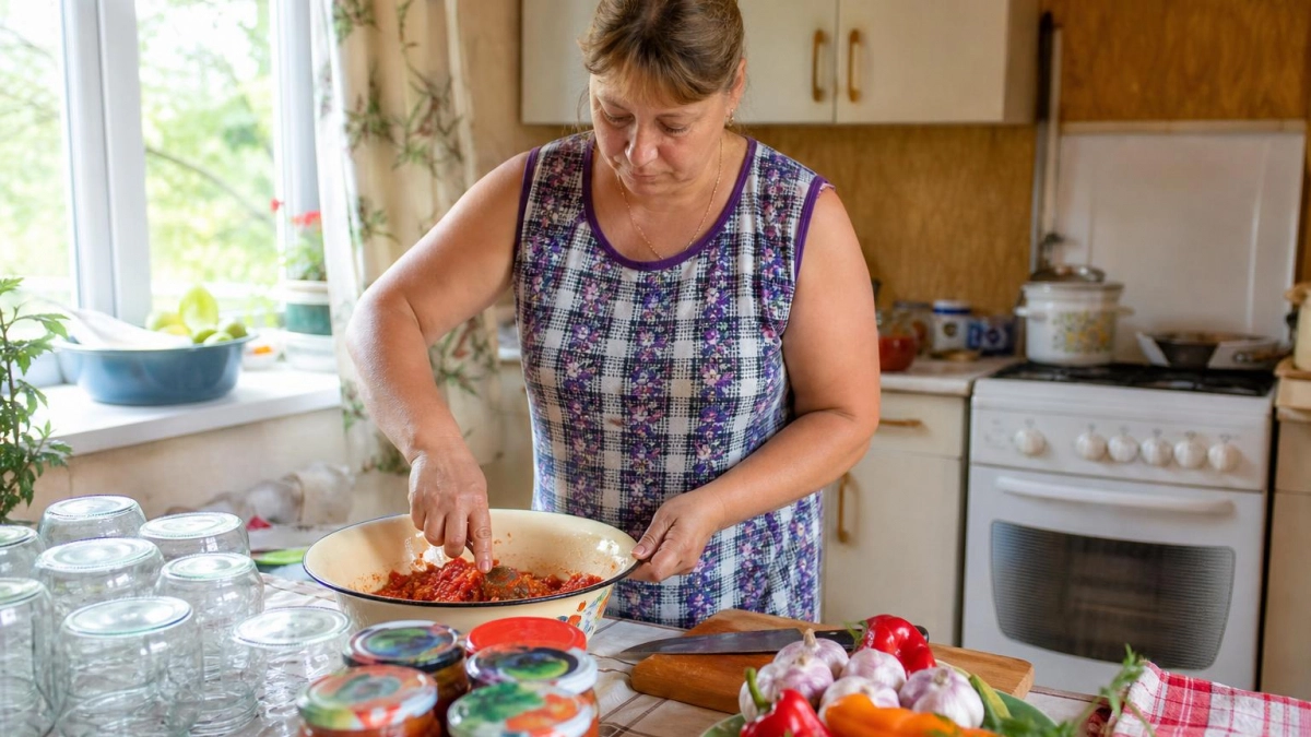 Муж без ума от аджики: рецепт потрясающего соуса на зиму всего за 40 минут — съедают банками за один присест