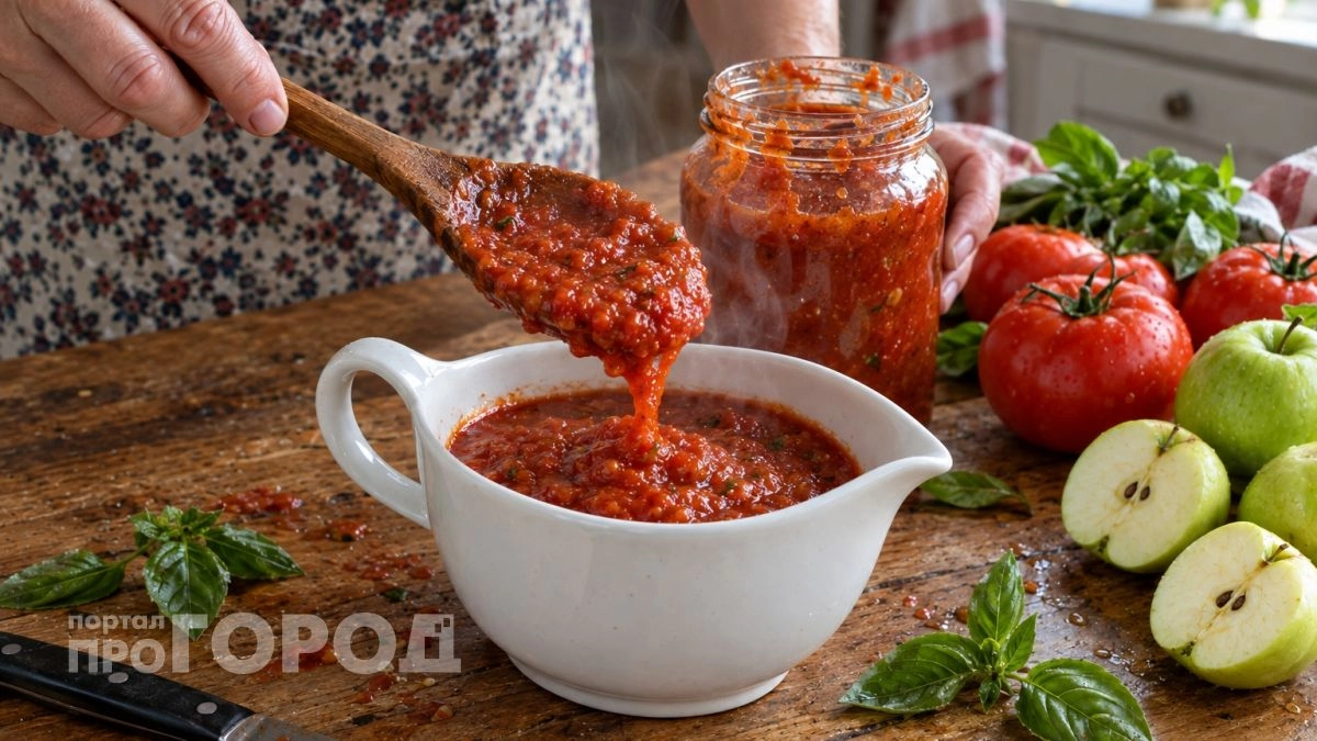 Помидоры и яблоки тащу домой ведрами: смешиваю и варю "Кетчуп по-краснодарски" - идеально к мясу и гарнирам