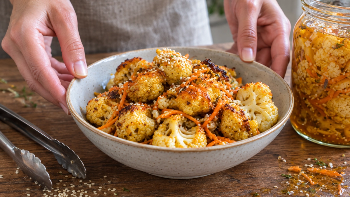 Маринованная цветная капуста по-корейски: закатываю хрустящую закуску азиатских бистро