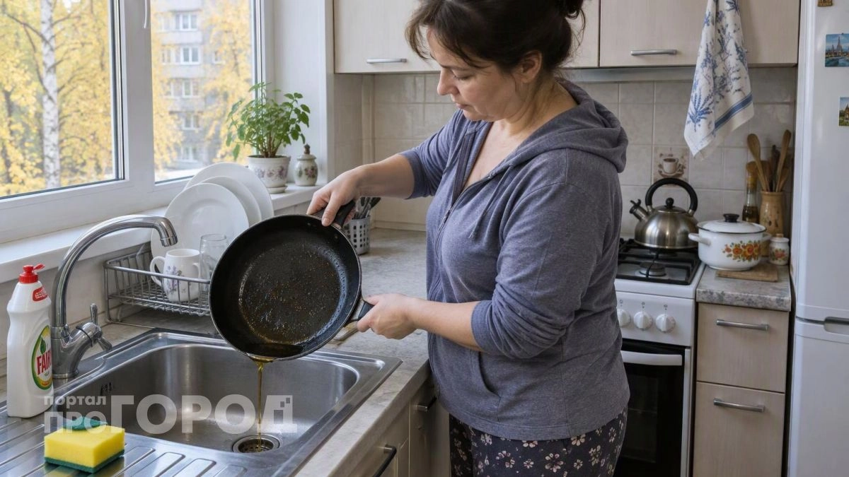 Можно масло со сковородки выливать в раковину или унитаз после готовки: точный ответ старого сантехника