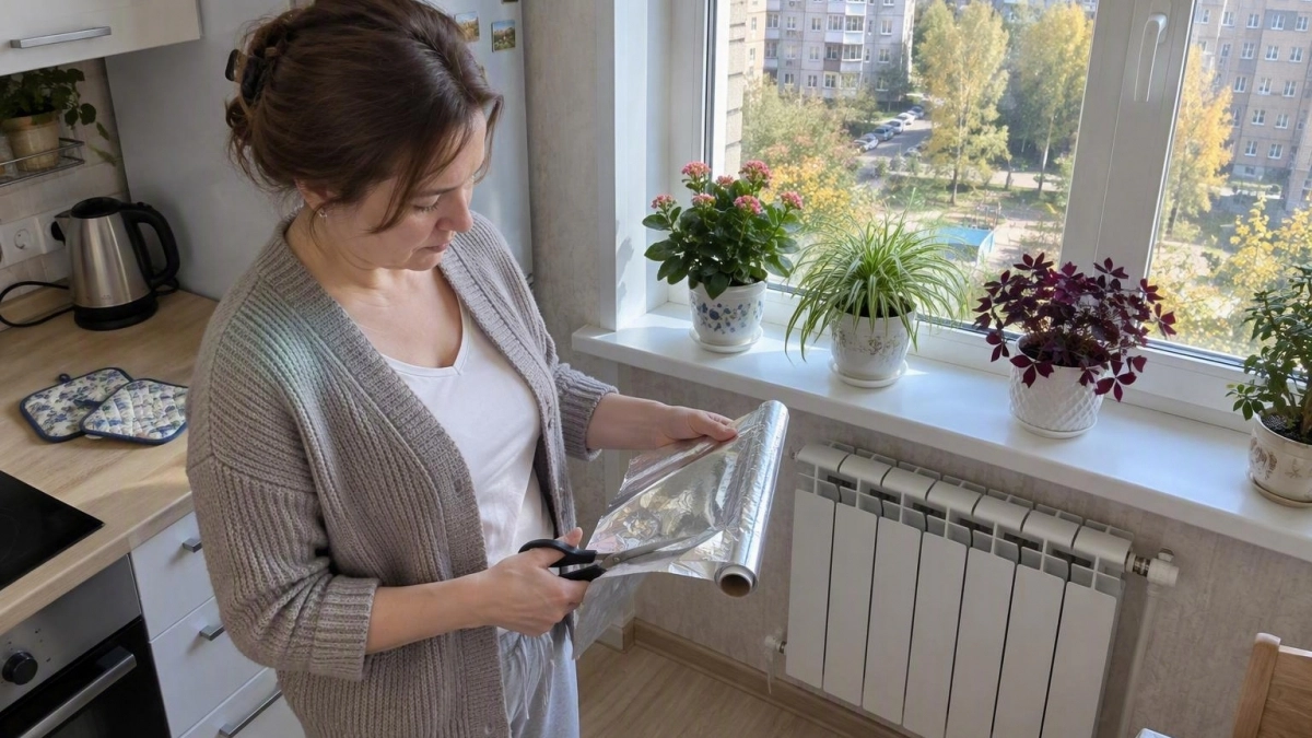 Осенью фольгу скупаю рулонами: клею за батарею и экономлю на обогреве — хватит топить улицу