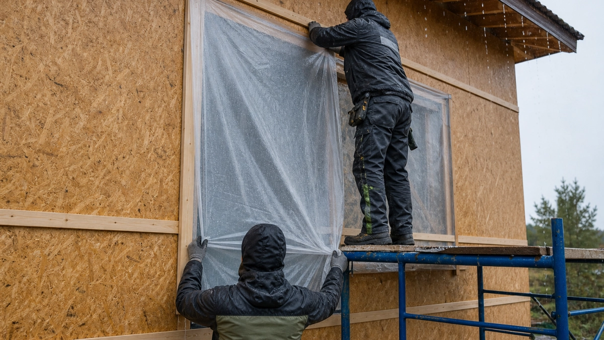 Дождь проверяет OSB на прочность: чем защитить плиты от воды — 5 вариантов вместо лака