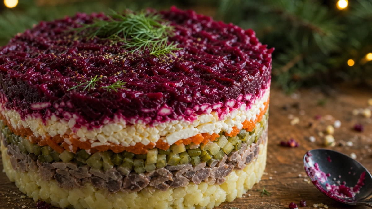 «Говяжий язык под шубой» — так вкусно, что селёдка больше не нужна: на Новый год готовлю только его