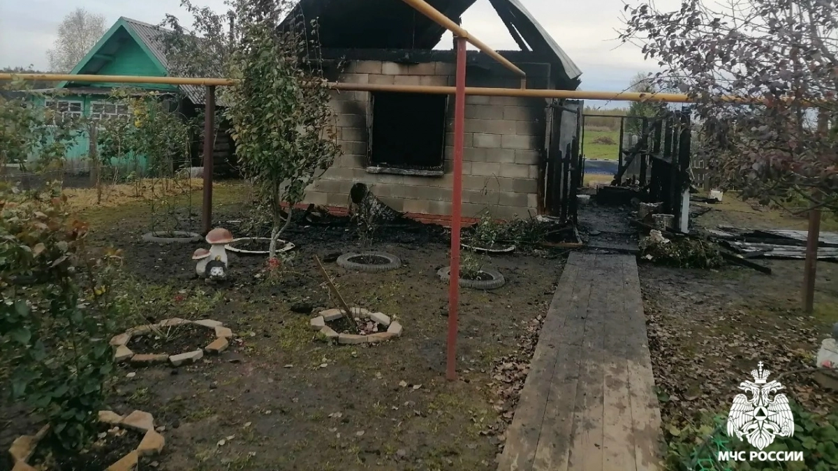Жительница Медведевского района бросилась тушить пожар в бане и получила ожоги