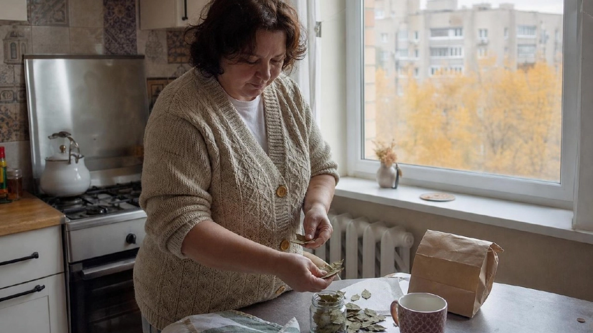 С первыми заморозками кладу лавровый лист на батарею - радуюсь своей находчивости до самой весны