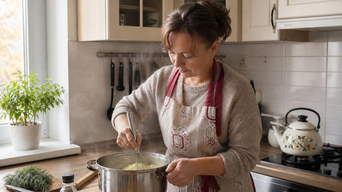 Не нужен никакой блендер: пышное картофельное пюре из СССР - без комочков и нежное как облачко