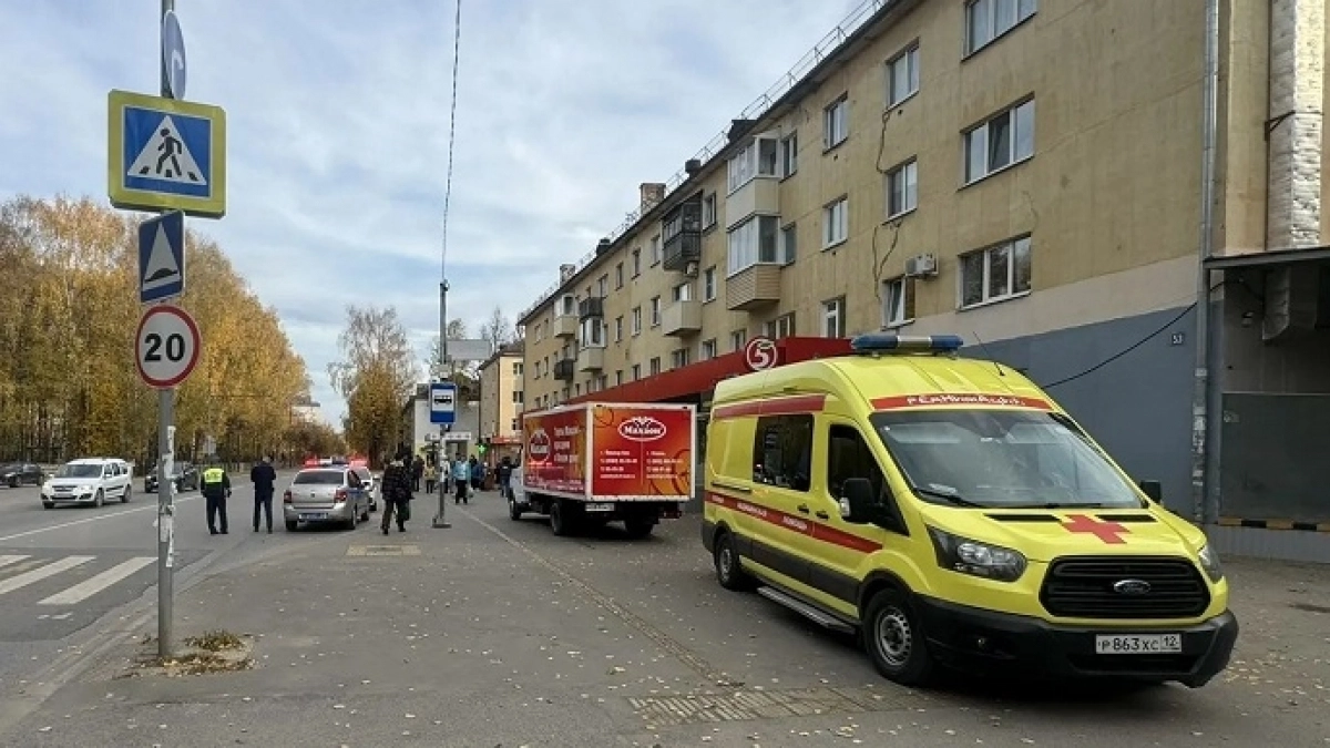 Фургон задом сбил женщину в Йошкар-Оле