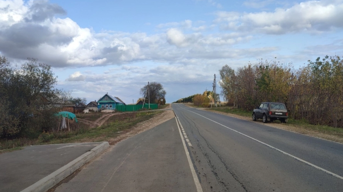 В Советском районе по нацпроекту отремонтировали участок дороги Ургакш – Ронга – Морки