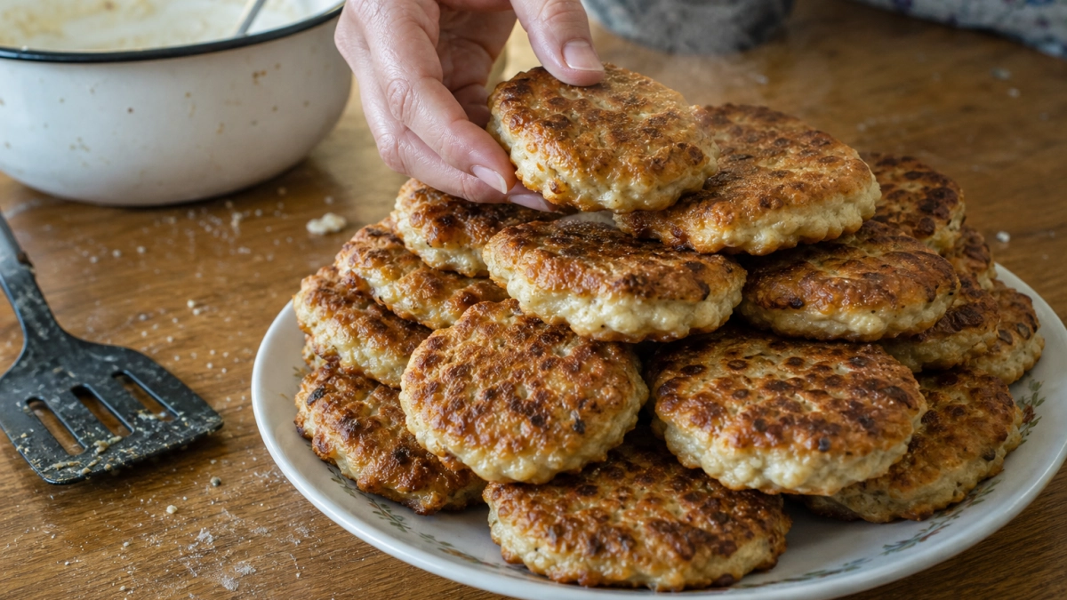 Смешали кефир с мясом и на сковороду: ленивые беляши, которые тают во рту