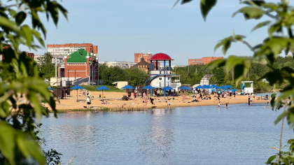 В Йошкар-Оле взяли пробы воды на пляже но купаться всё ещё нельзя