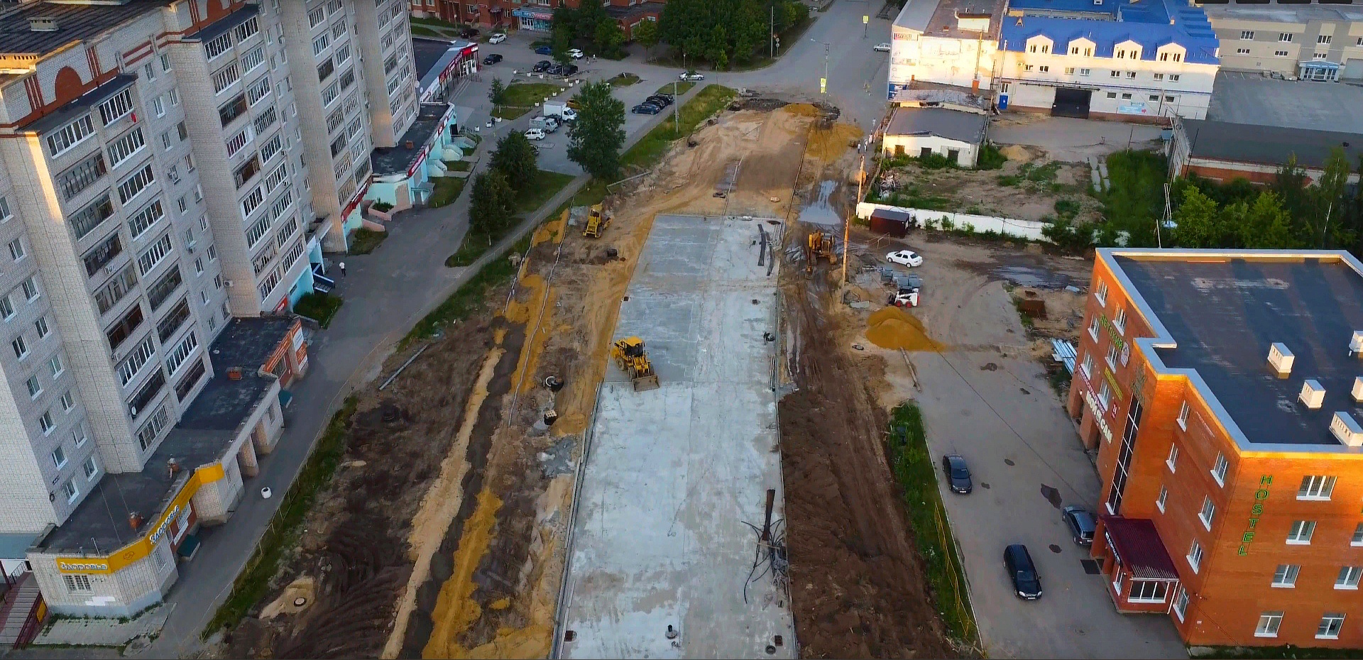 В Йошкар-Оле залили бетон под будущую важную дорогу