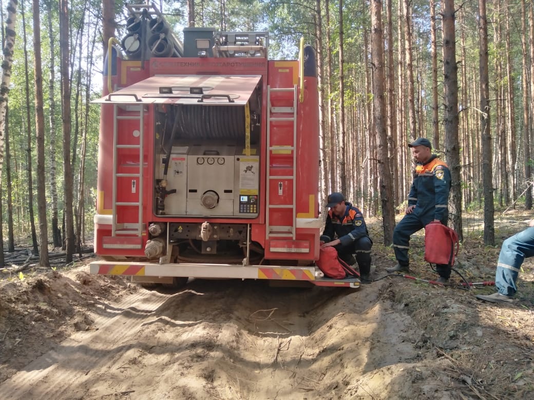 Крупный лесной пожар в Юринском районе потушили спустя 20 дней