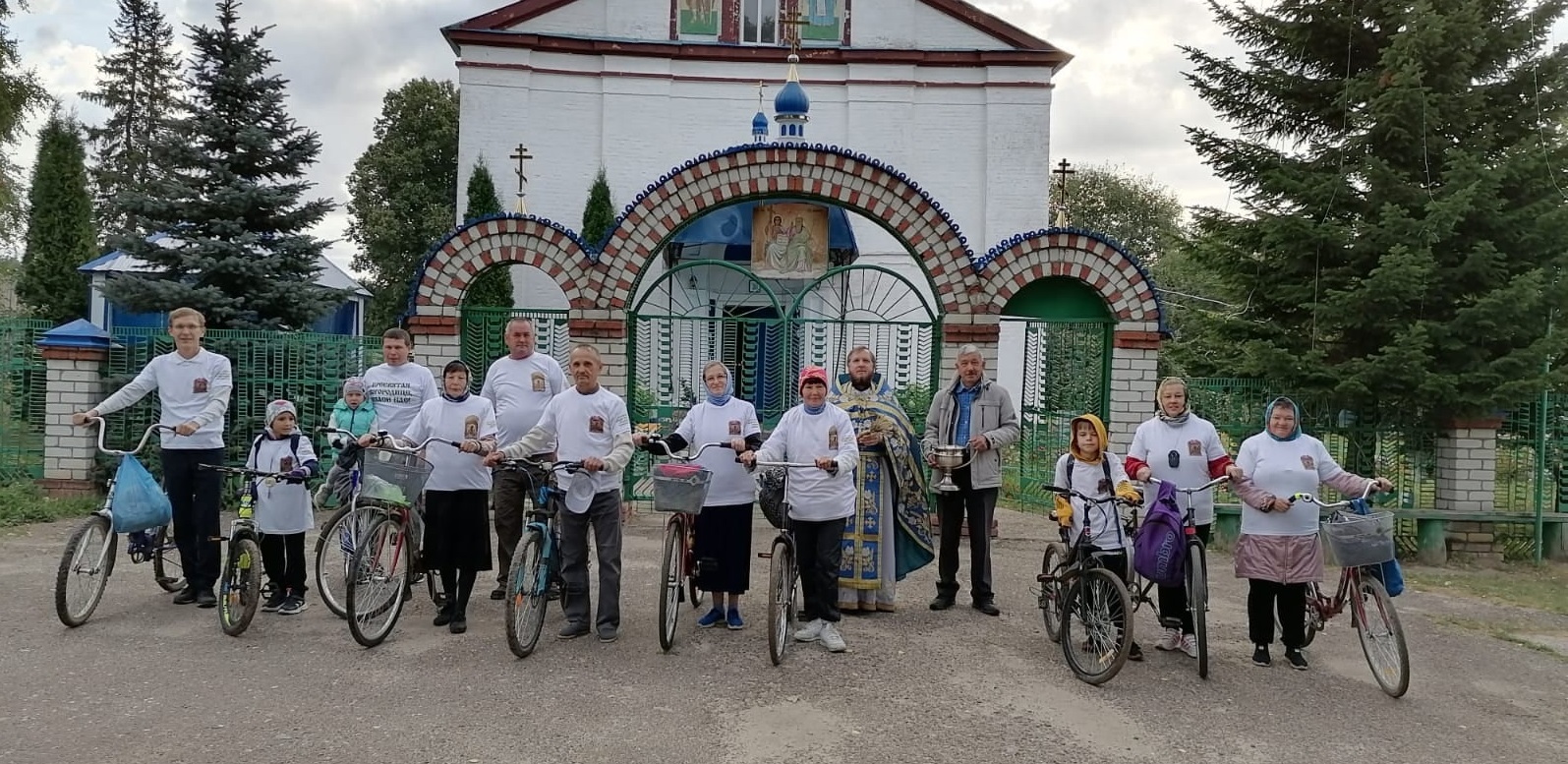 В Волжском районе верующие велосипедисты преодолели 34 км