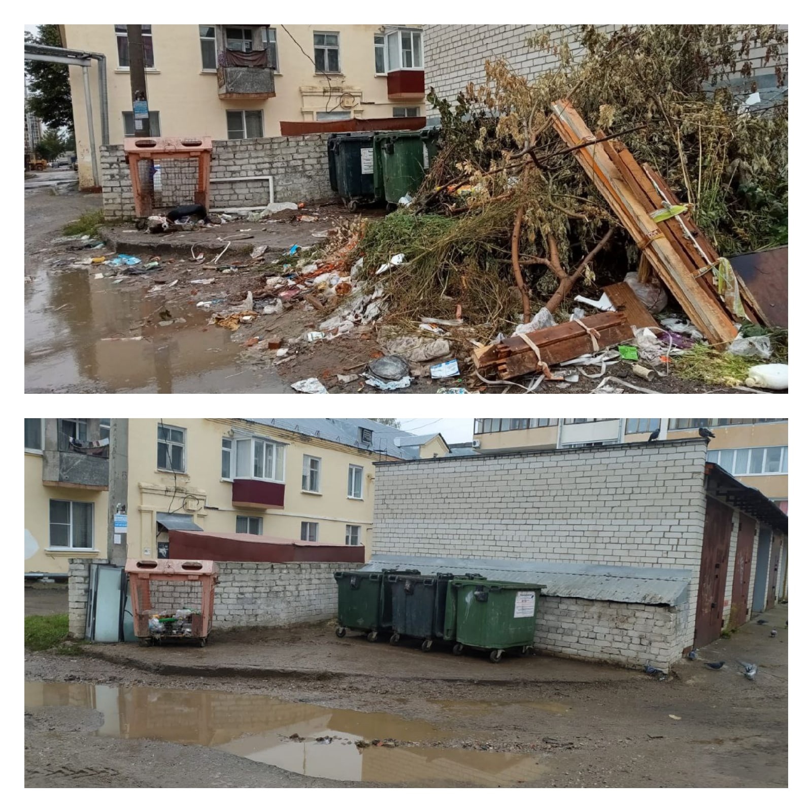 С улиц Йошкар-Олы убирают кучи строительного мусора