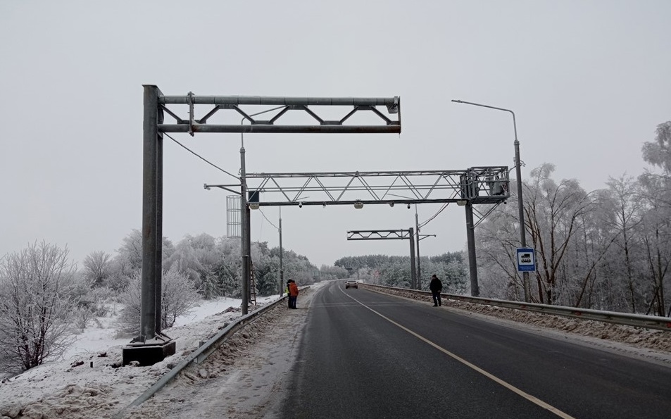 На трассе в Горномарийском районе установили датчики веса и скорости машин