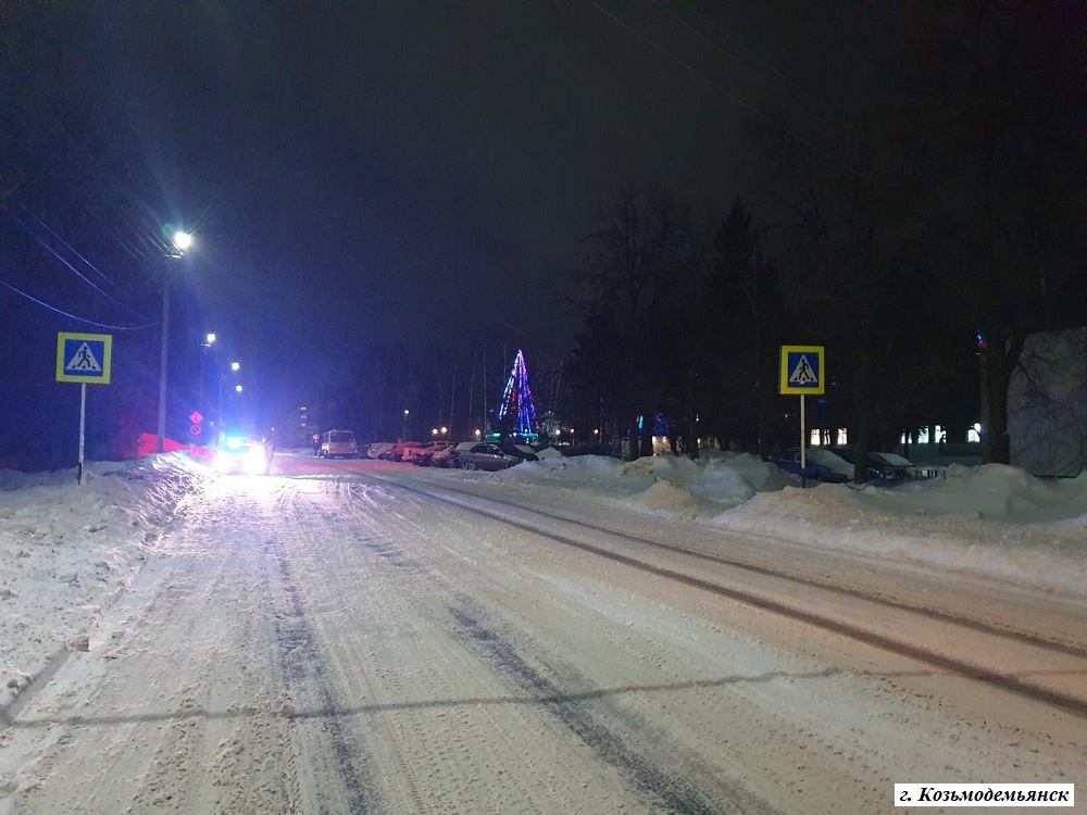  В Козьмодемьянске водитель сбил пешехода и отвез его в больницу