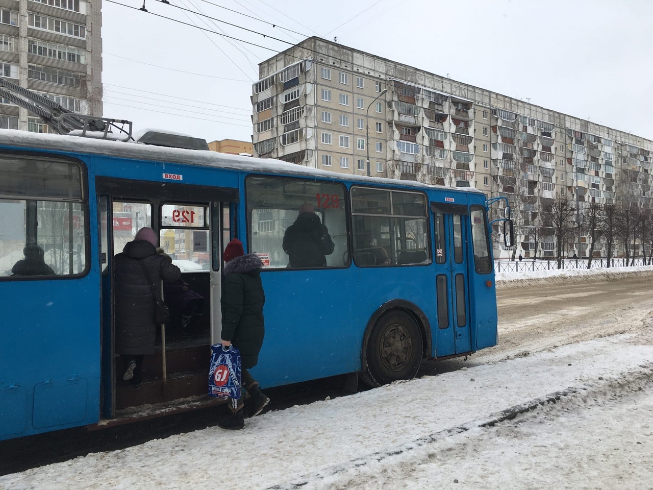 В Йошкар-Оле из-за аварии изменился маршрут троллейбуса