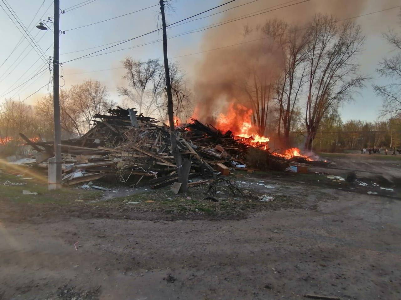 В Волжске вновь горели расселенные дома