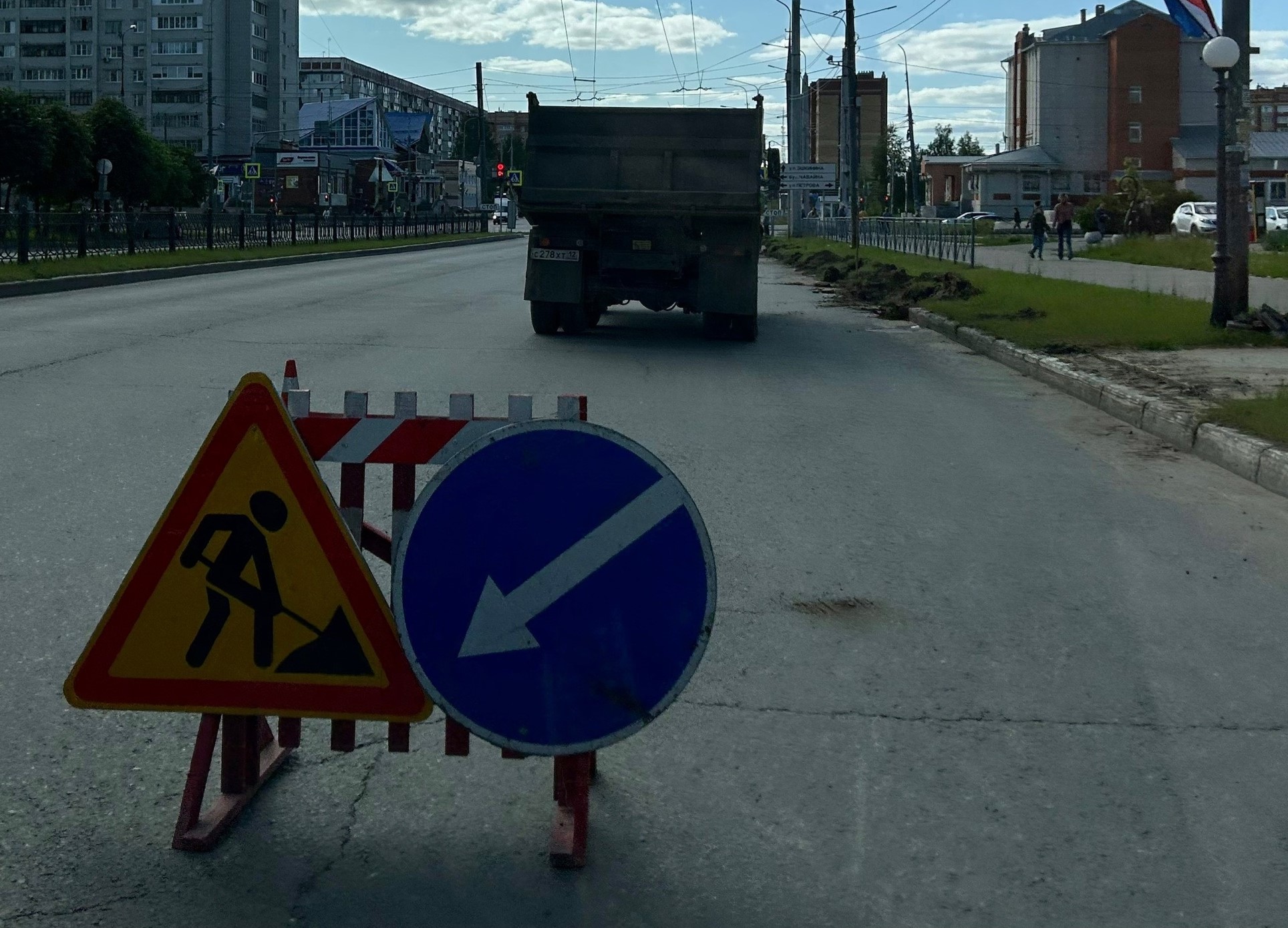 Полмесяца водителям Йошкар-Олы придется искать объезд из-за ремонта канализации