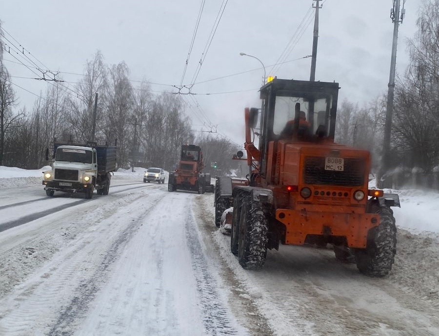 Девять участков перекроют в Йошкар-Оле из-за вывоза снега
