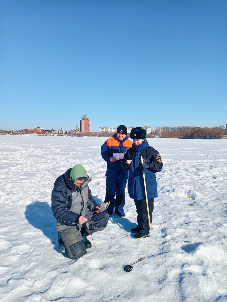 В Йошкар-Оле выход на лед на берег Малой Кокшаги опасен