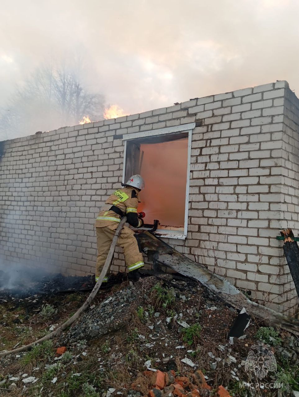 Гроза уничтожила жилой дом в Звениговском районе 