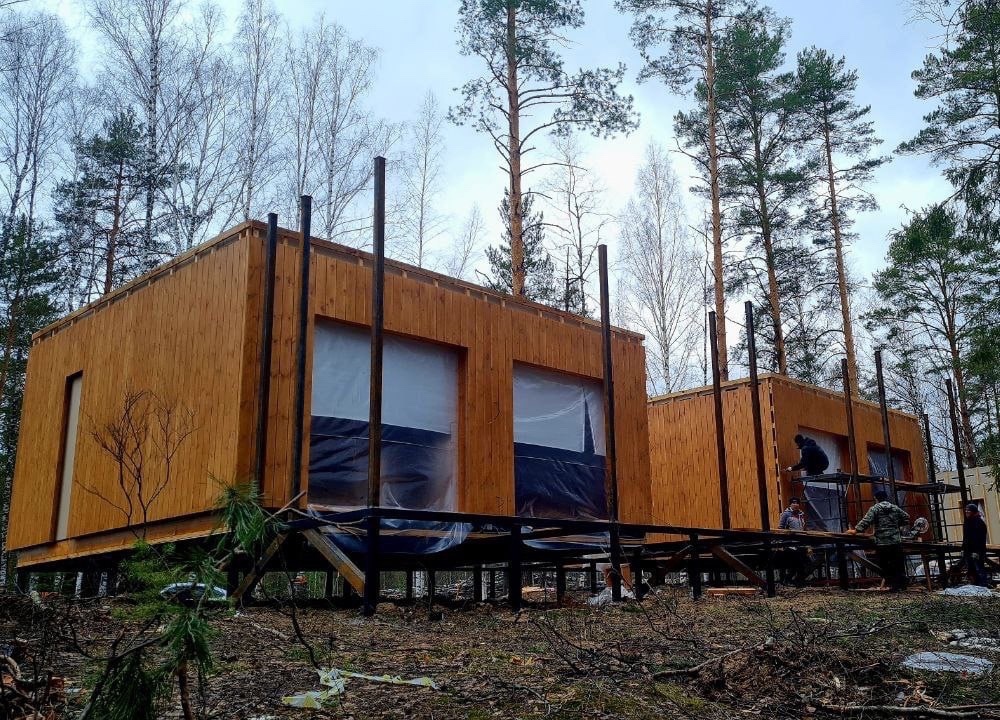 24 модульных домика появятся на берегу озера в Медведевском районе