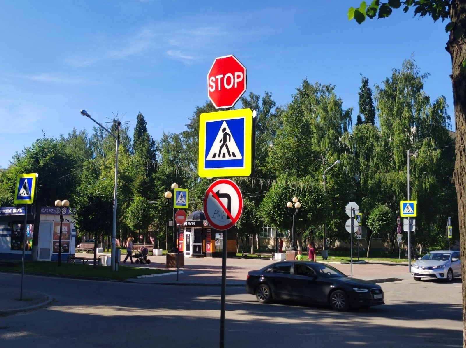 Временные дорожные знаки появятся в Йошкар-Оле на праздник