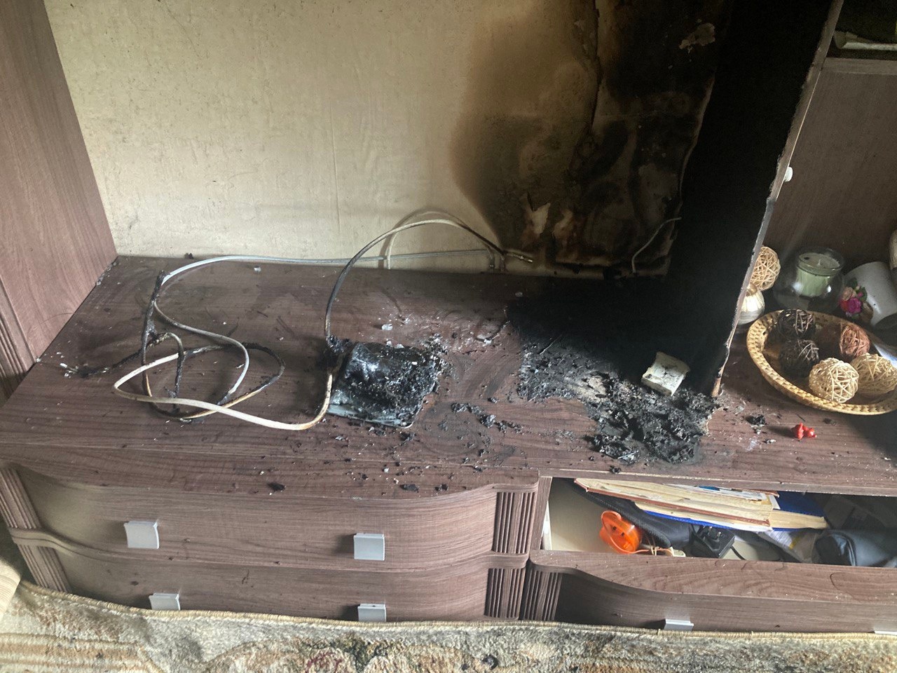 Жилой дом загорелся из-за телевизора в Йошкар-Оле
