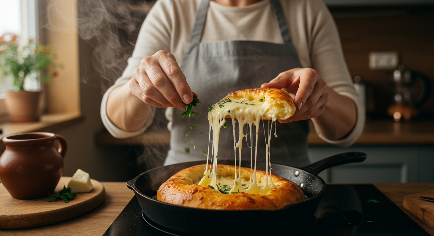 Теперь это мое любимое блюдо - быстрый хачапури на сковороде: приготовление занимает минуты