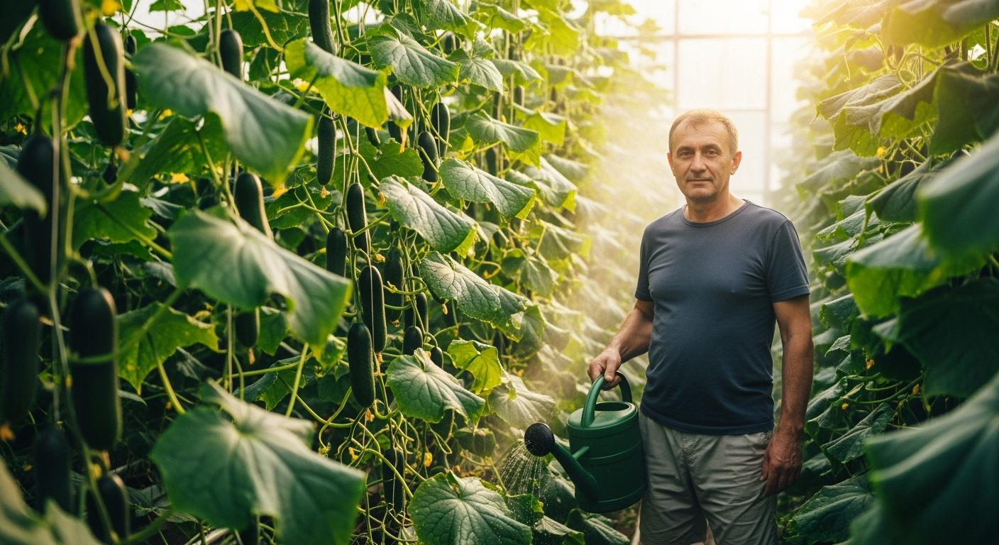 Лью 1 стакан под огурцы - они растут как бешеные, даже слабые растения обильно заплодоносят: лучшие подкормки для огурцов